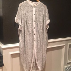 Anthro 9-H15 STCL Heather Gray cardigan